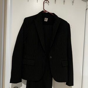 Anne Klein Black Pinstripe Women’s Blazer and Pants